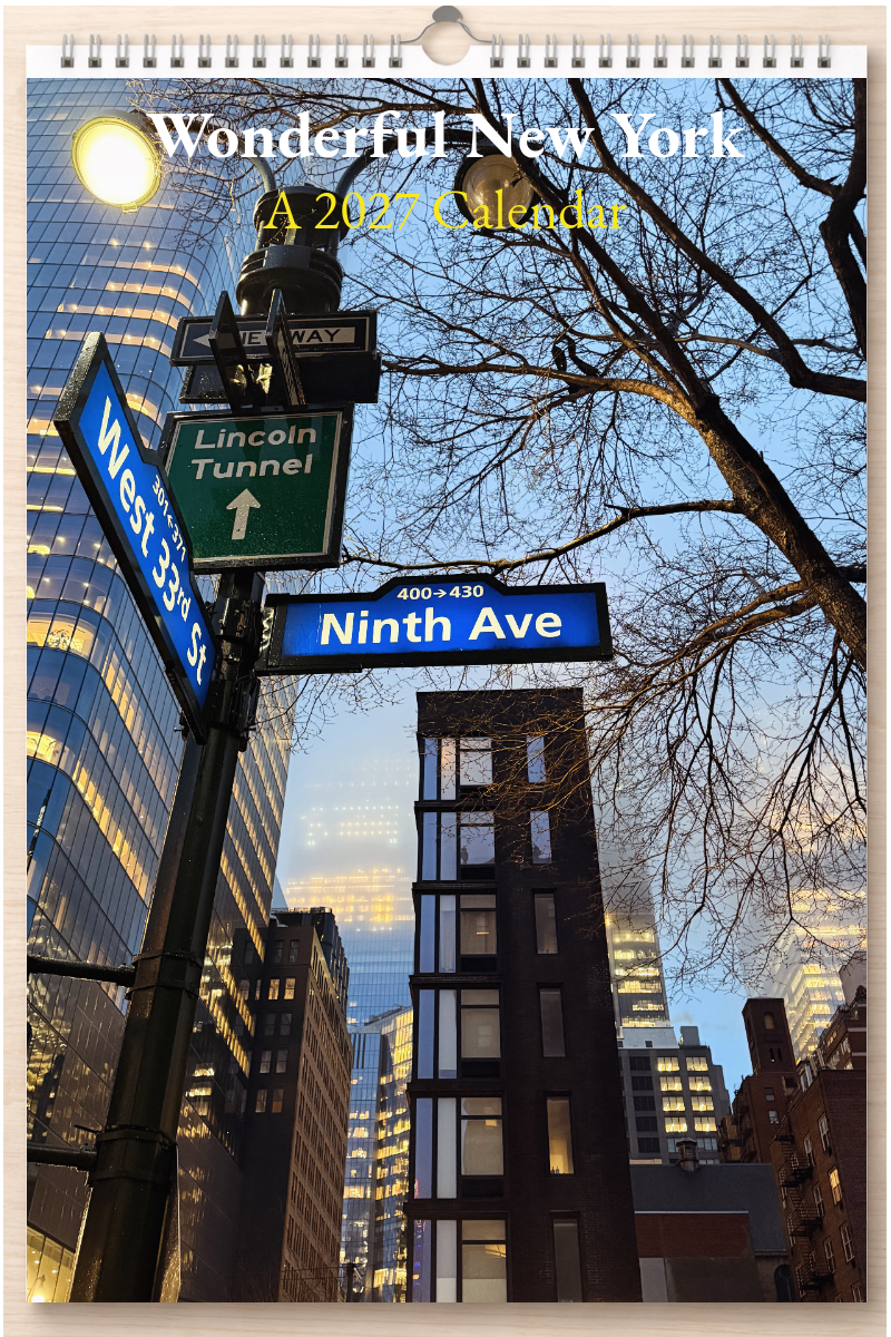 Wonderful New York: A 2027 Calendar