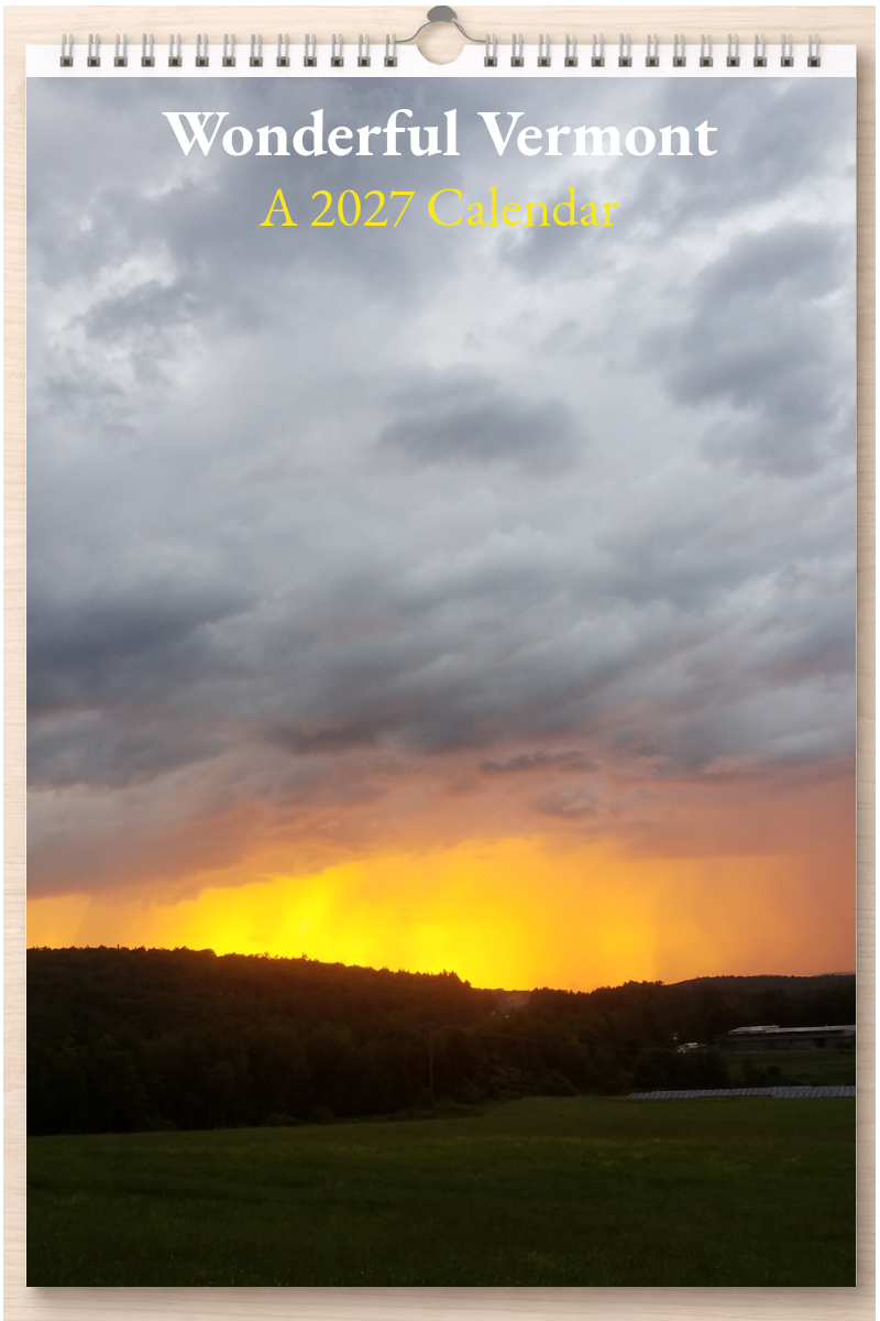 Wonderful Vermont: A 2027 Calendar