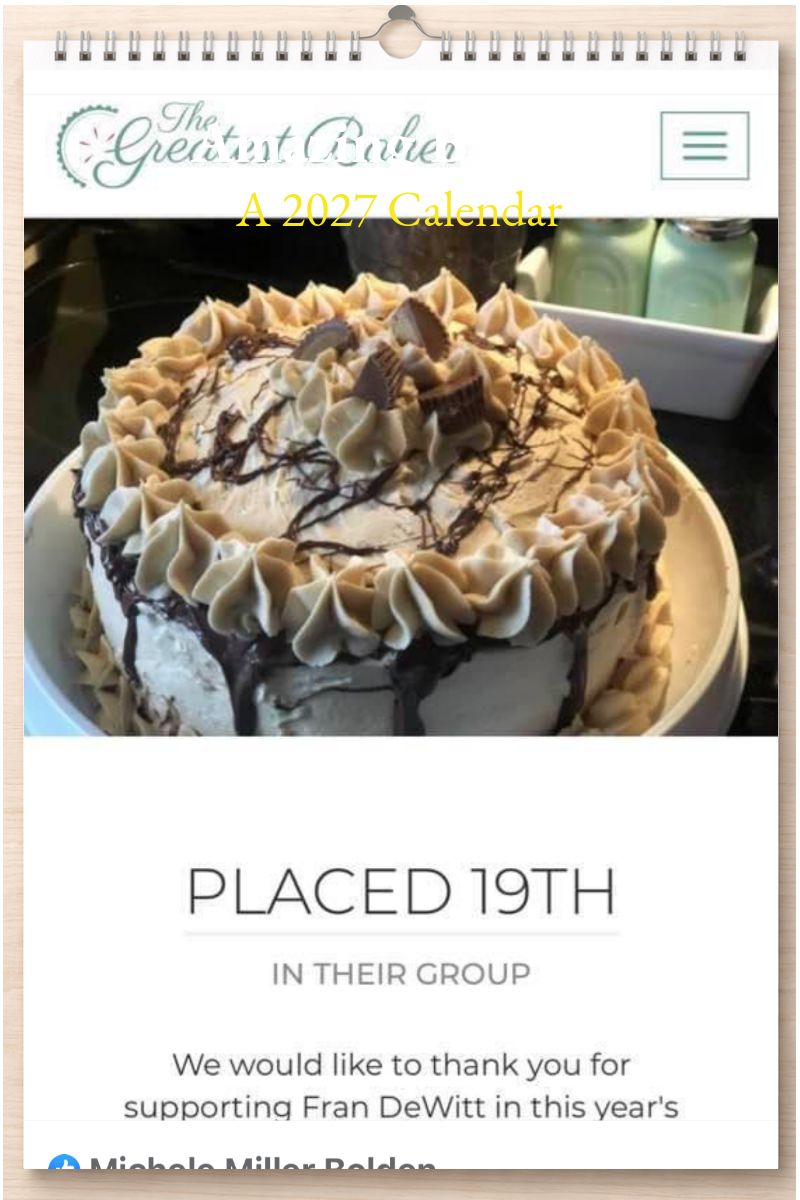 Amazing Baking: A 2027 Calendar