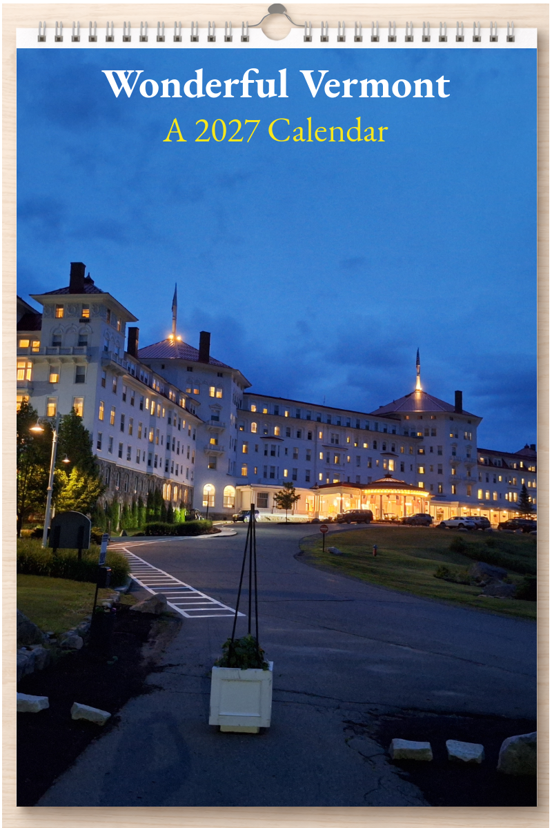 Wonderful Vermont: A 2027 Calendar