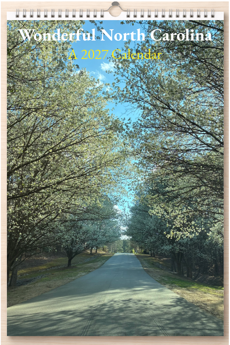 Wonderful North Carolina: A 2027 Calendar