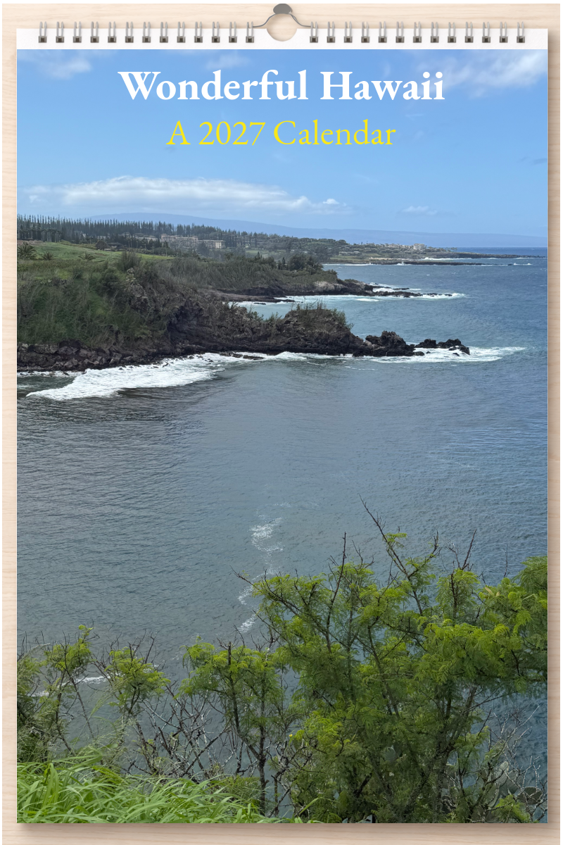 Wonderful Hawaii: A 2027 Calendar