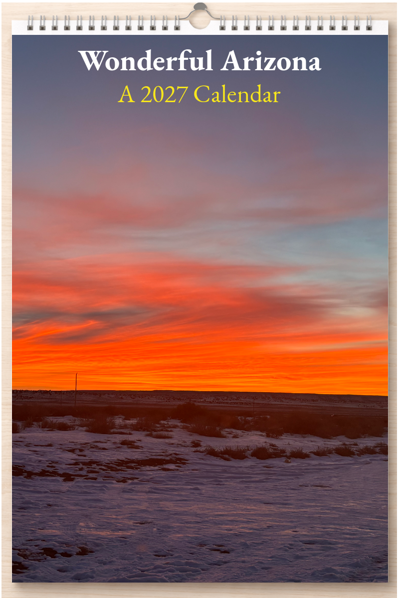 Wonderful Arizona: A 2027 Calendar