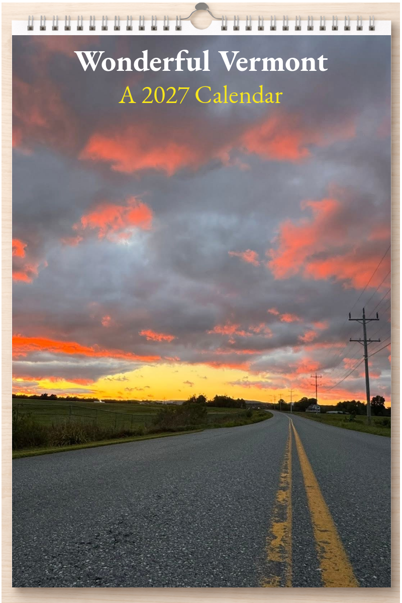 Wonderful Vermont: A 2027 Calendar