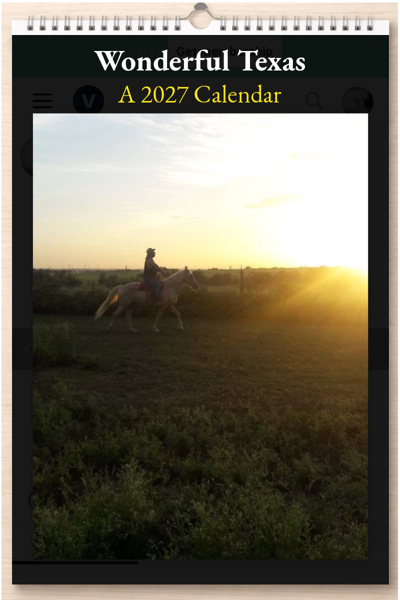 Wonderful Texas: A 2027 Calendar