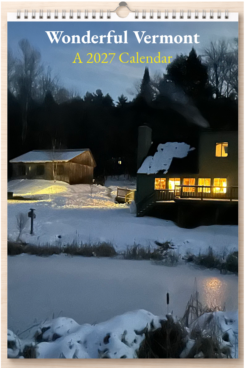 Wonderful Vermont: A 2027 Calendar