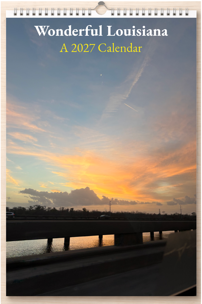 Wonderful Louisiana: A 2027 Calendar