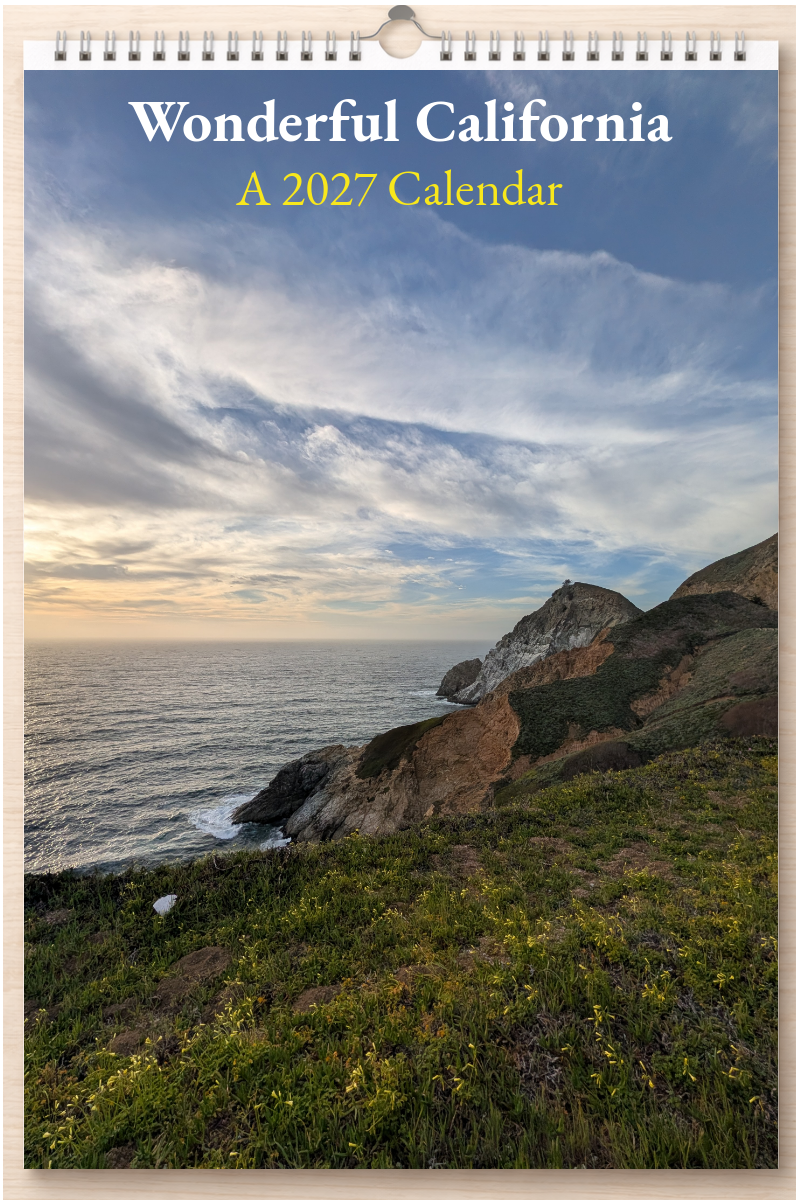 Wonderful California: A 2027 Calendar