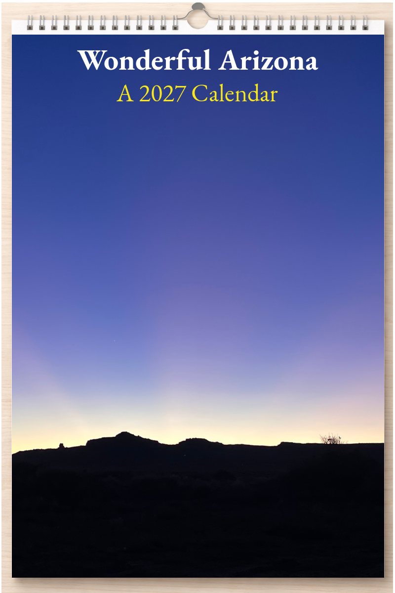 Wonderful Arizona: A 2027 Calendar