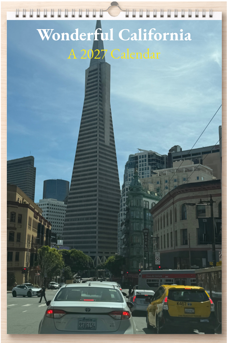 Wonderful California: A 2027 Calendar