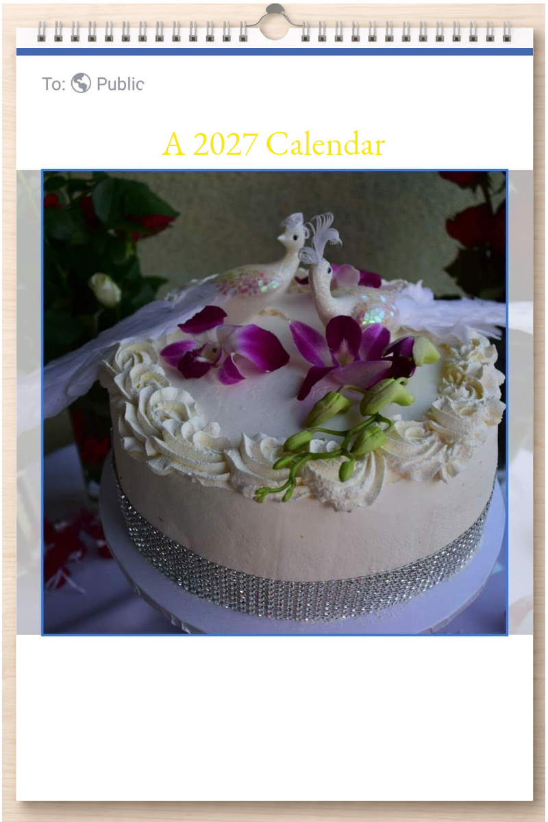 Amazing Baking: A 2027 Calendar