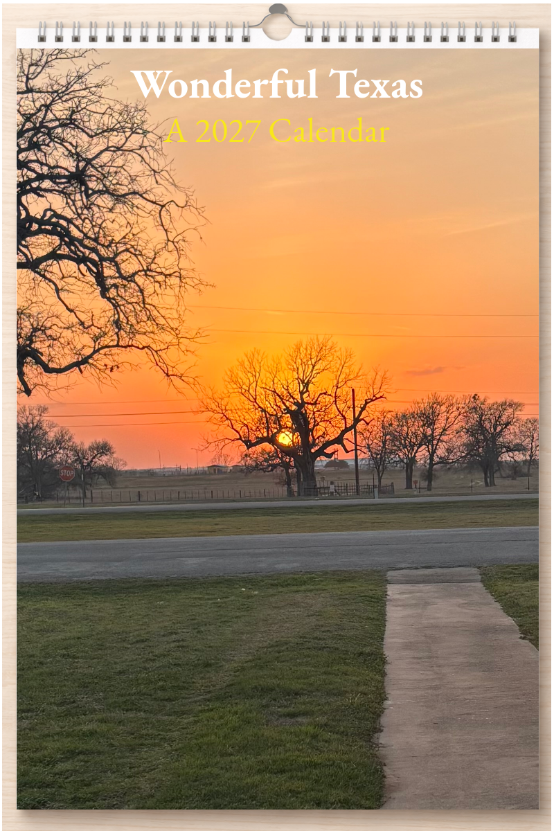 Wonderful Texas: A 2027 Calendar