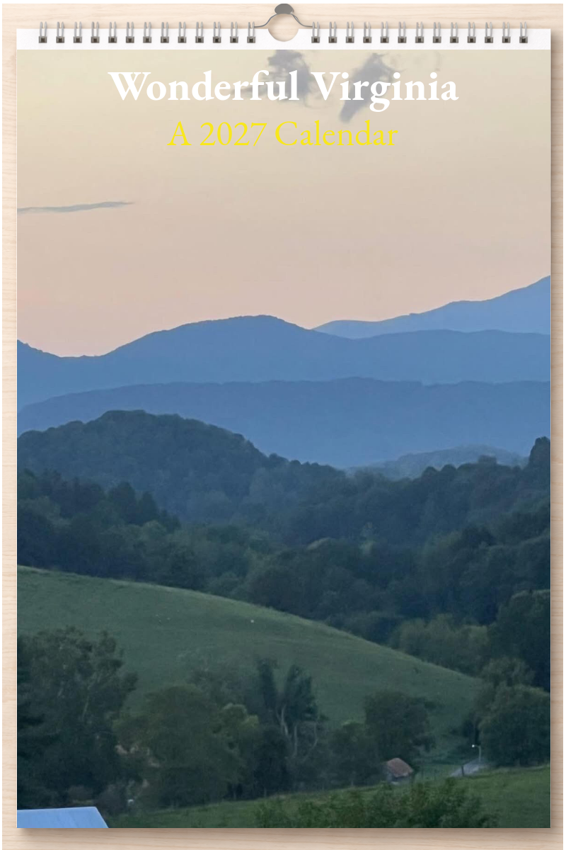 Wonderful Virginia: A 2027 Calendar