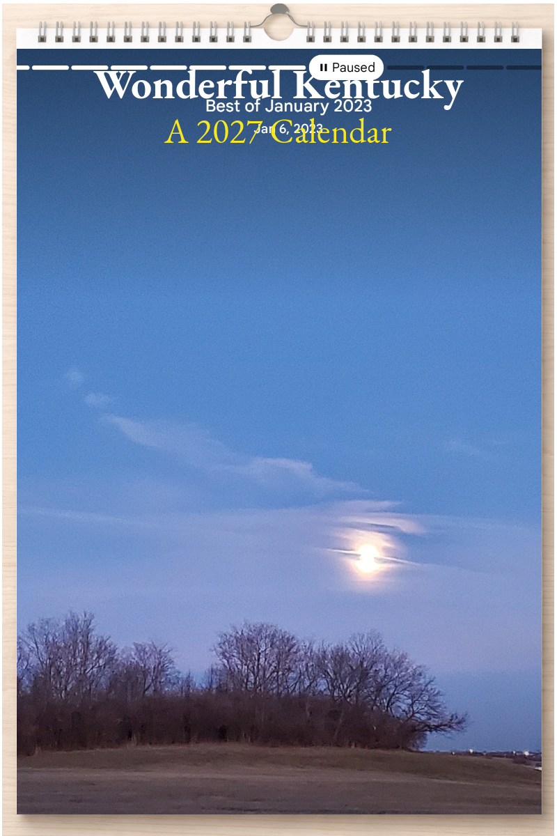 Wonderful Kentucky: A 2027 Calendar