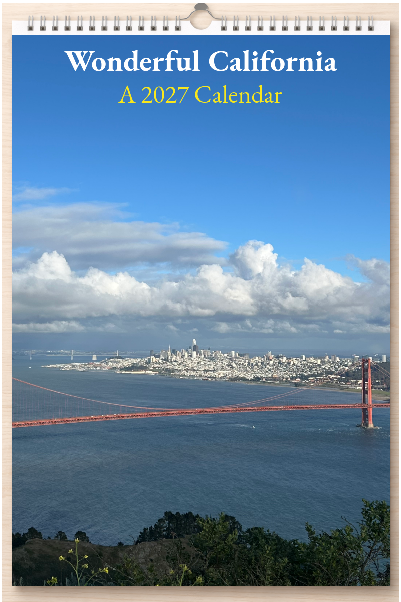 Wonderful California: A 2027 Calendar