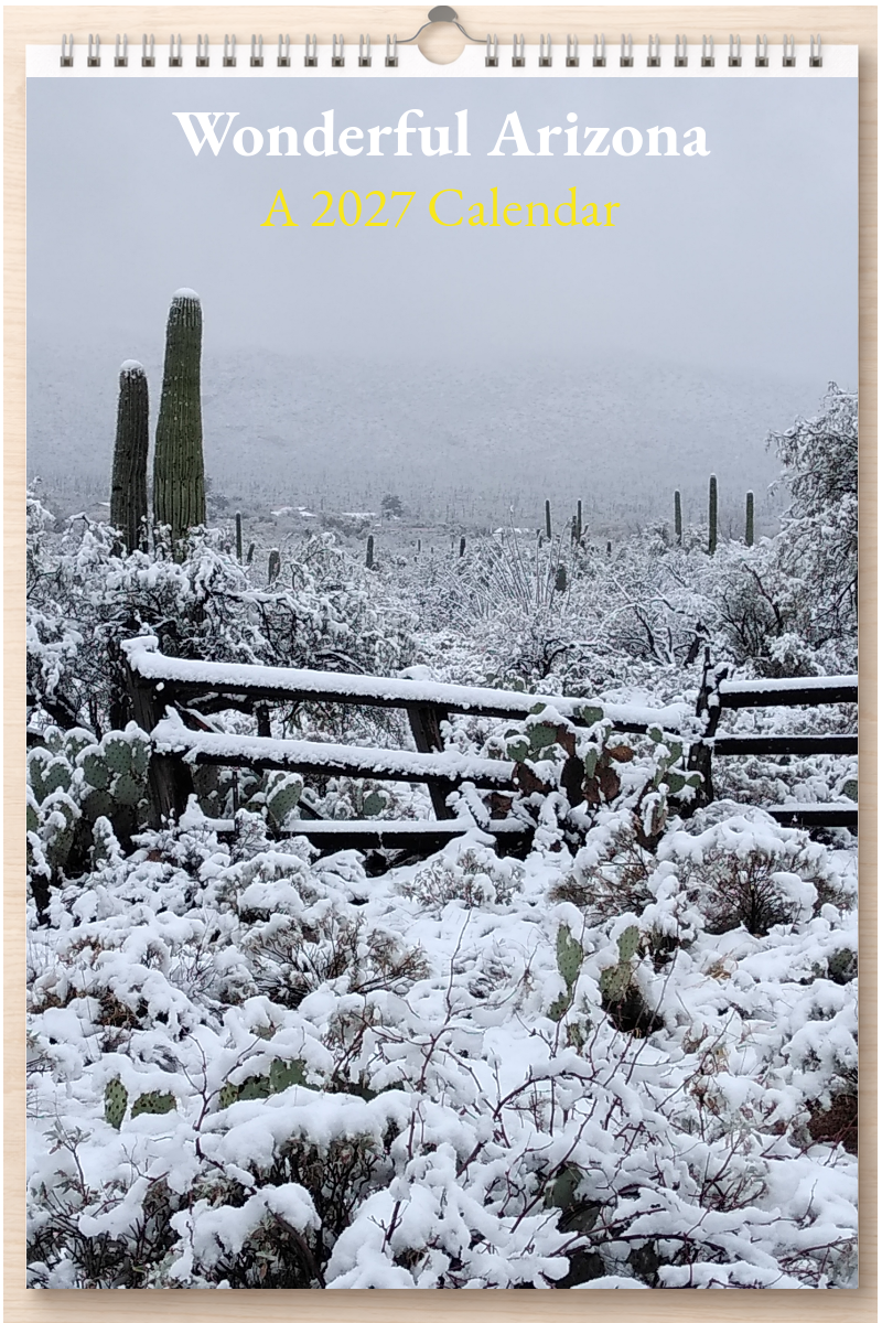 Wonderful Arizona: A 2027 Calendar