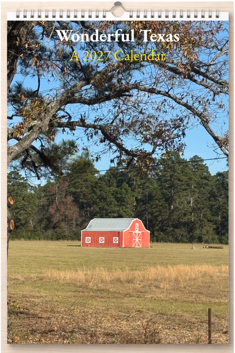 Wonderful Texas: A 2027 Calendar