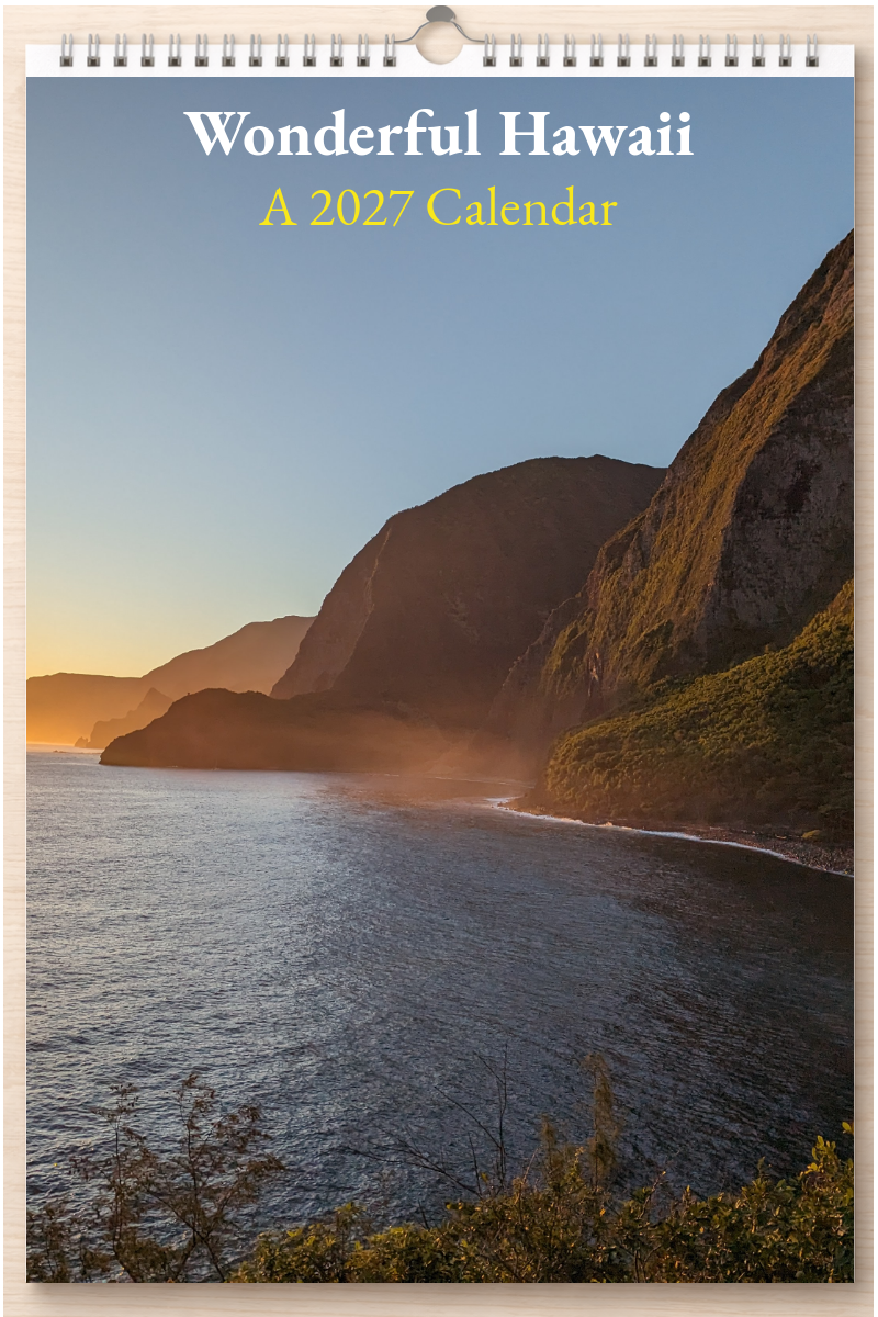 Wonderful Hawaii: A 2027 Calendar