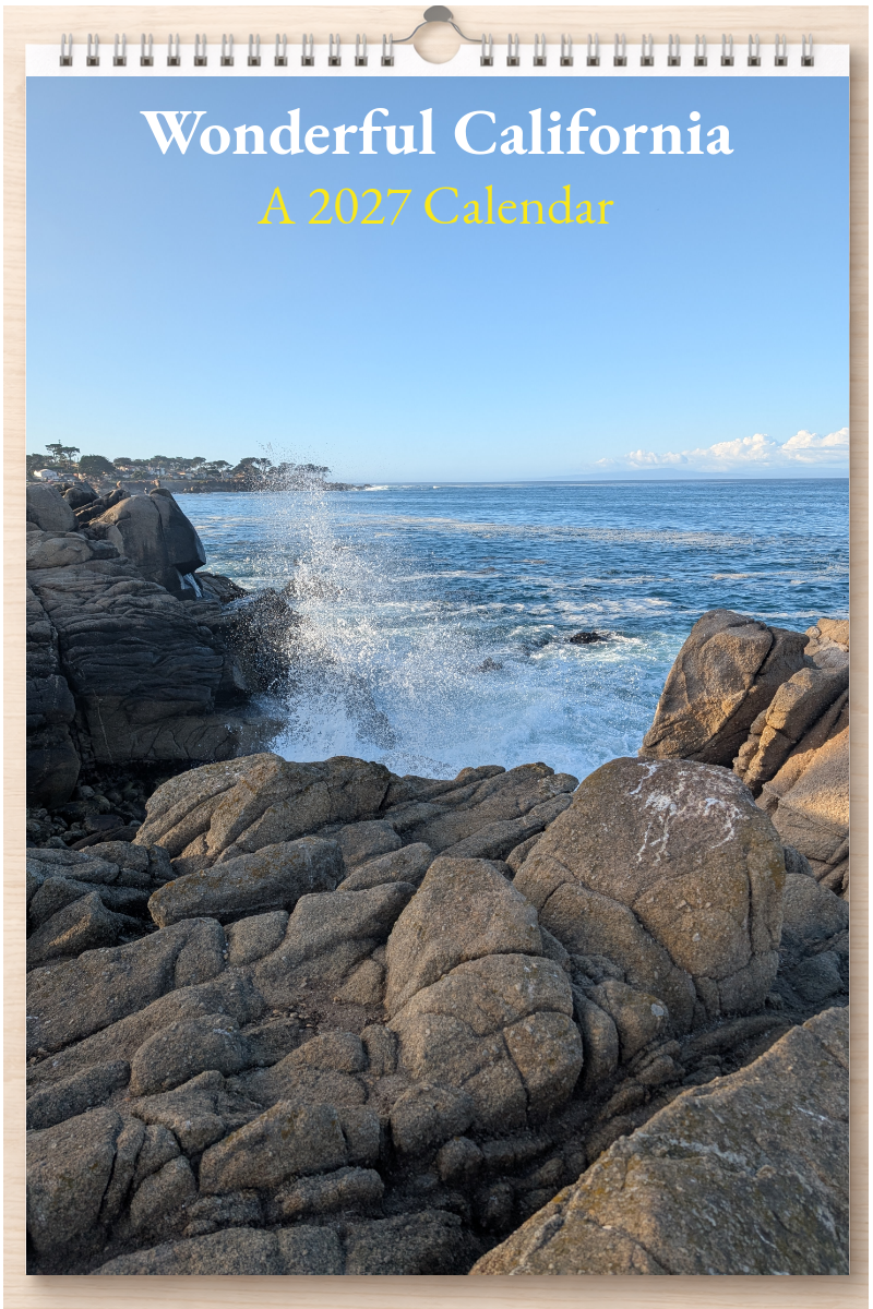 Wonderful California: A 2027 Calendar