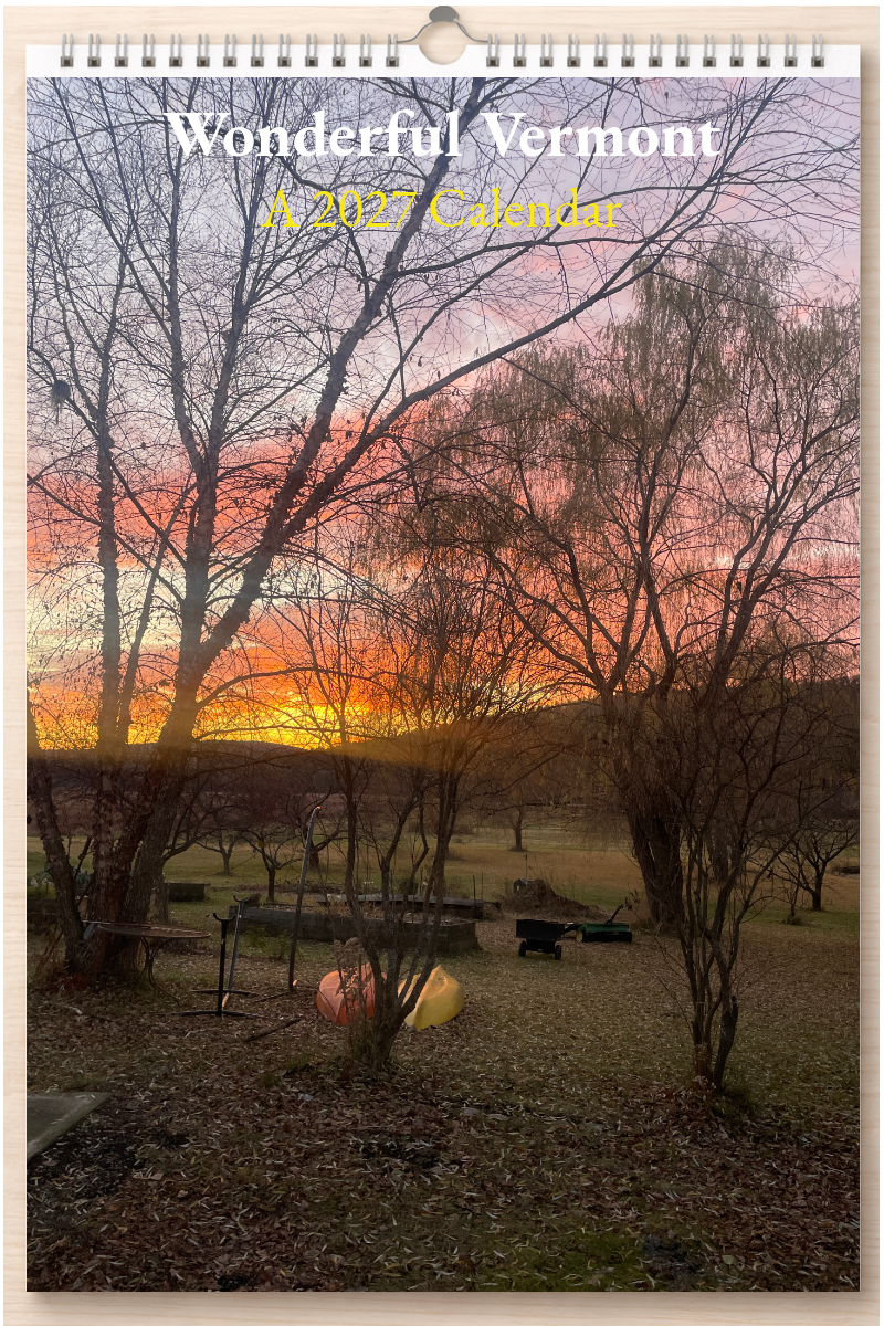 Wonderful Vermont: A 2027 Calendar