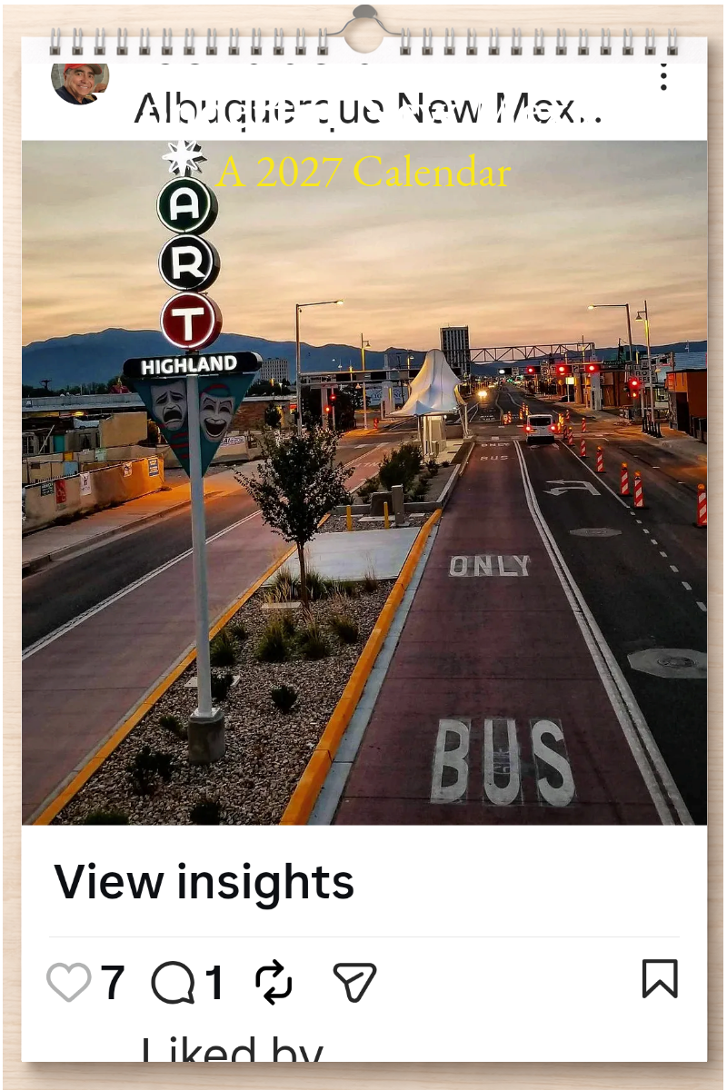 Wonderful New Mexico: A 2027 Calendar