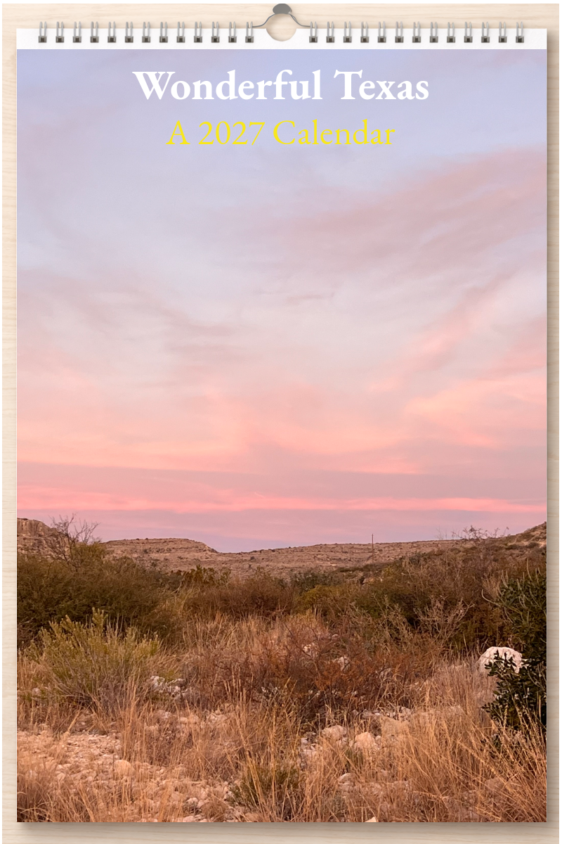 Wonderful Texas: A 2027 Calendar