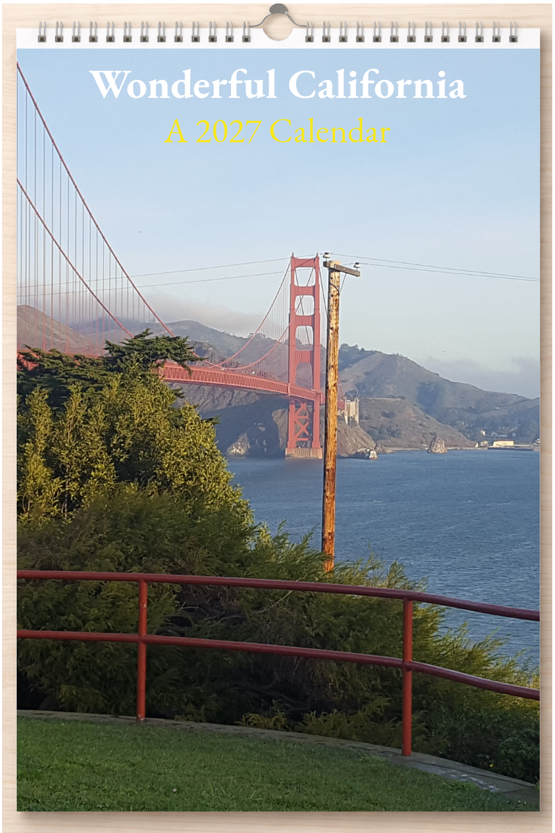 Wonderful California: A 2027 Calendar