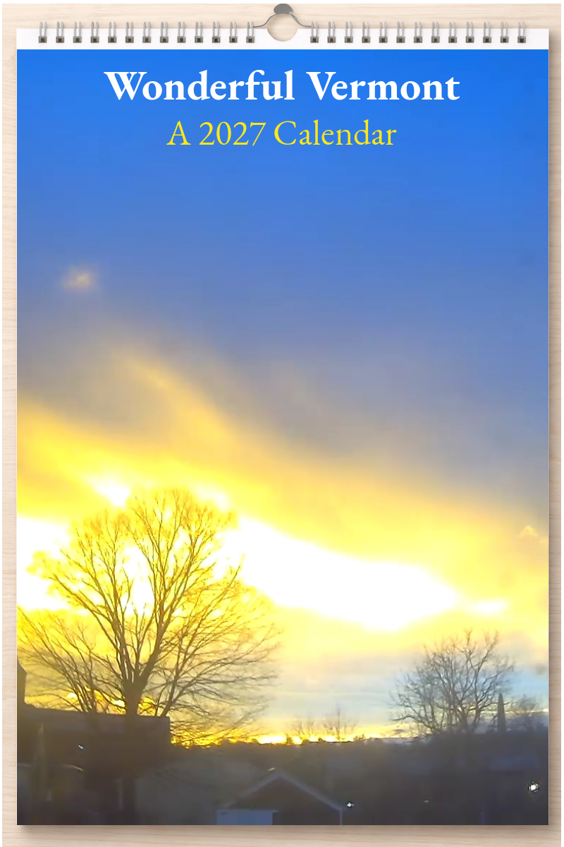 Wonderful Vermont: A 2027 Calendar