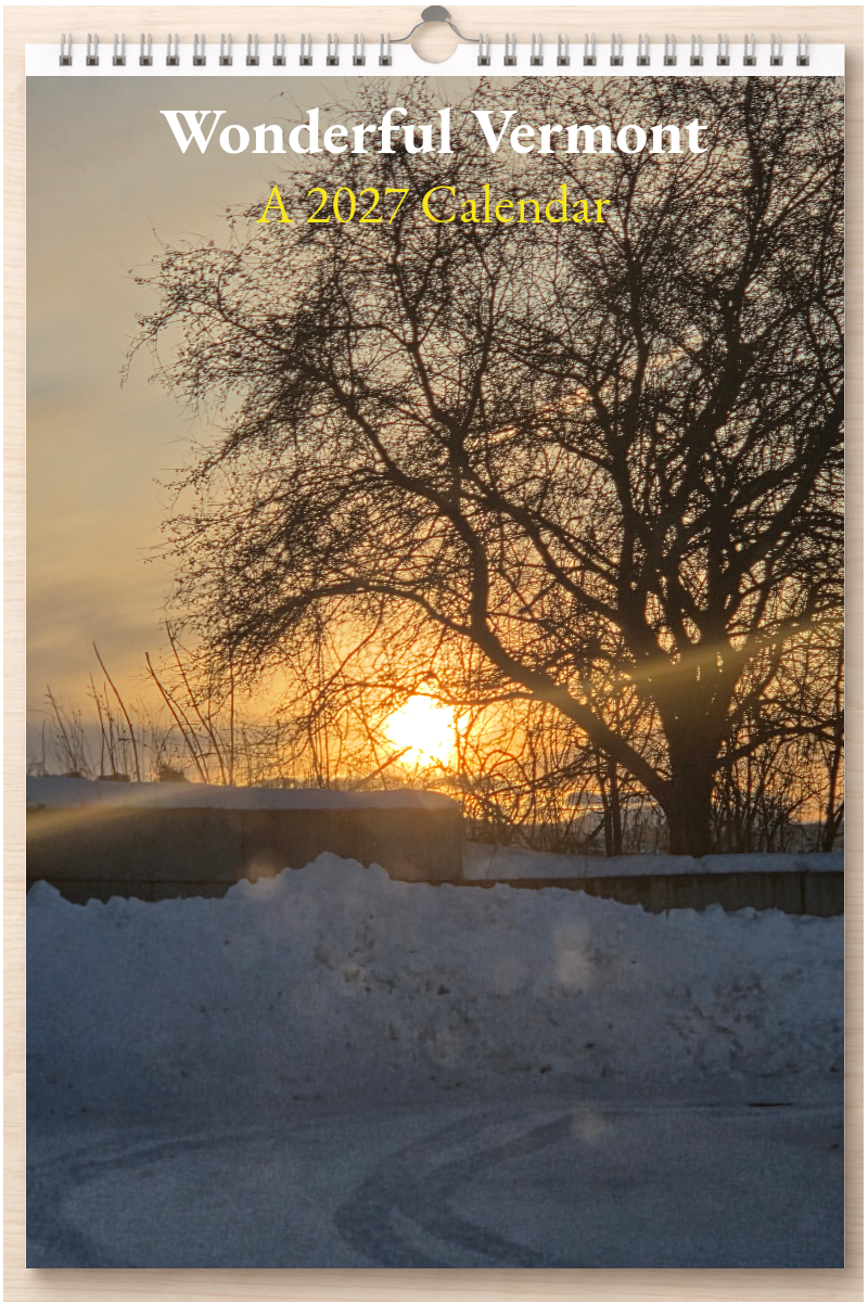 Wonderful Vermont: A 2027 Calendar