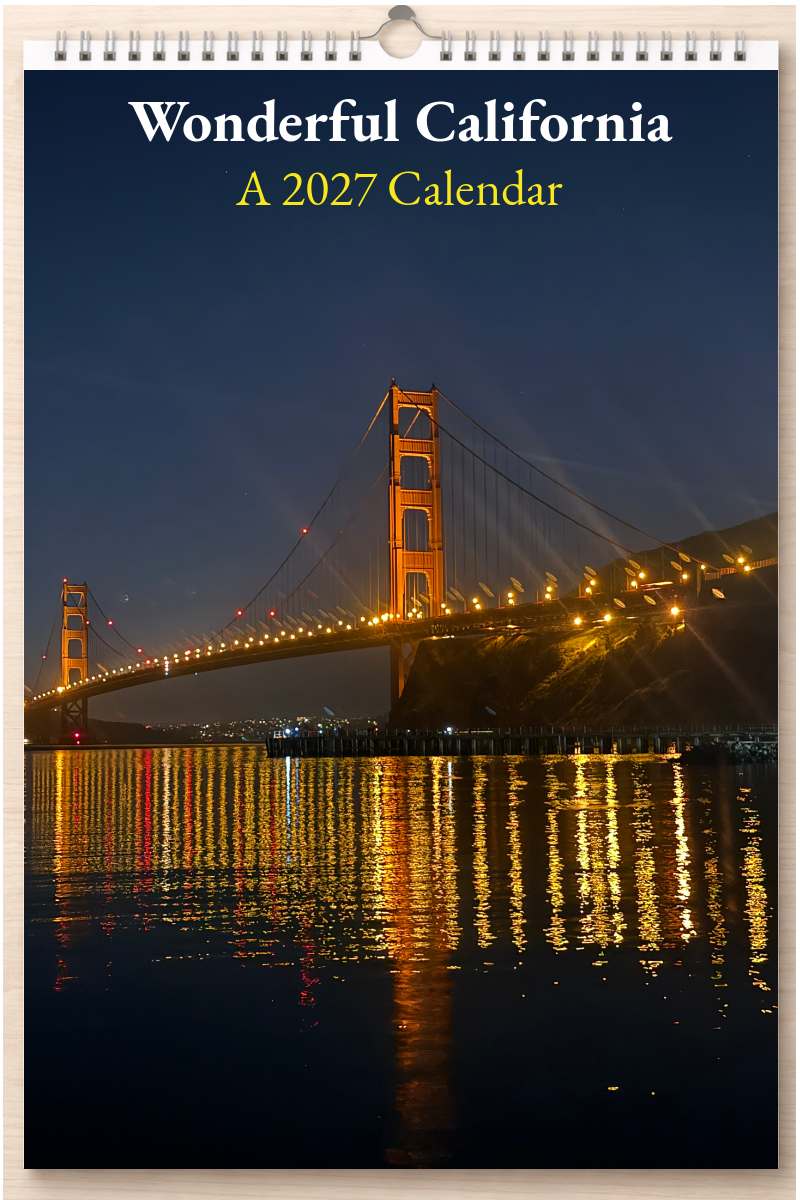 Wonderful California: A 2027 Calendar