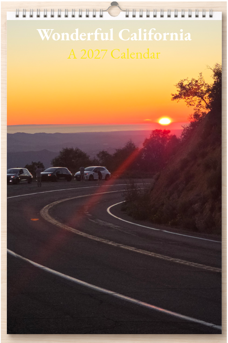 Wonderful California: A 2027 Calendar