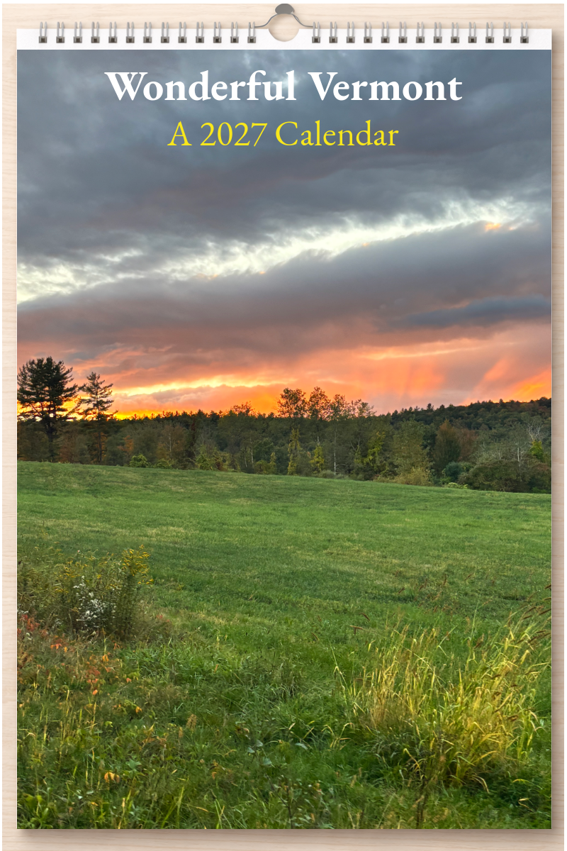 Wonderful Vermont: A 2027 Calendar