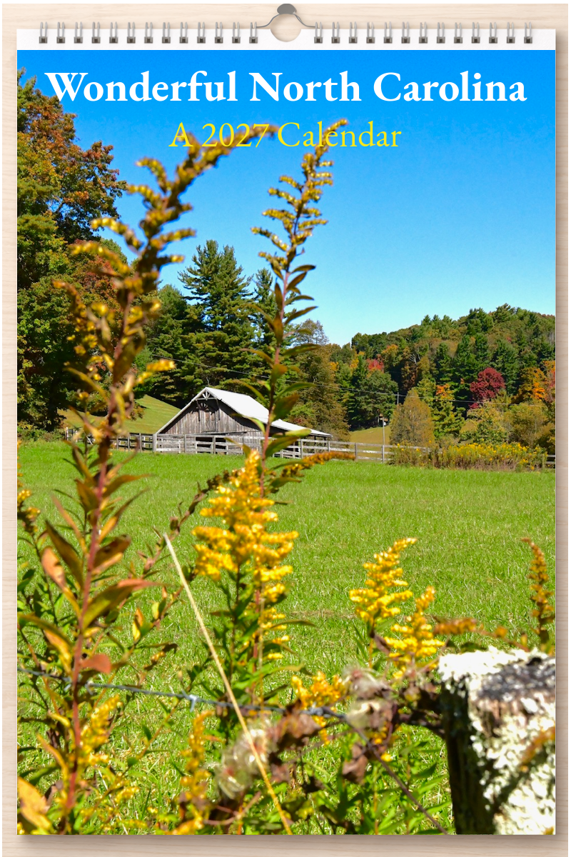 Wonderful North Carolina: A 2027 Calendar