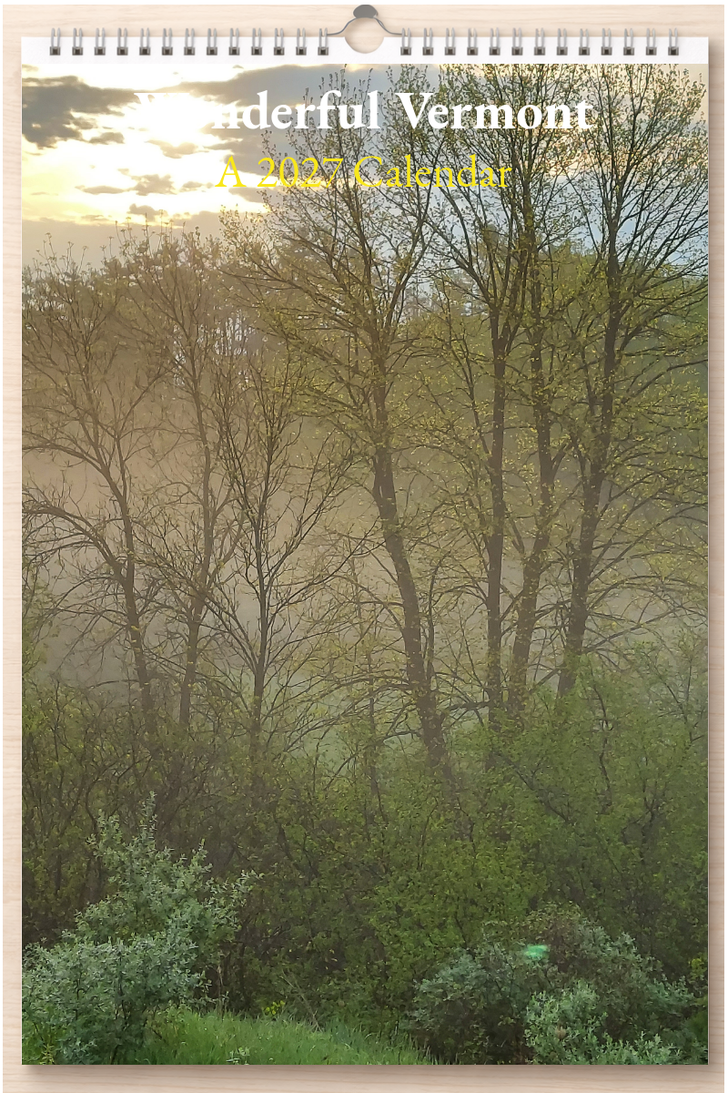 Wonderful Vermont: A 2027 Calendar