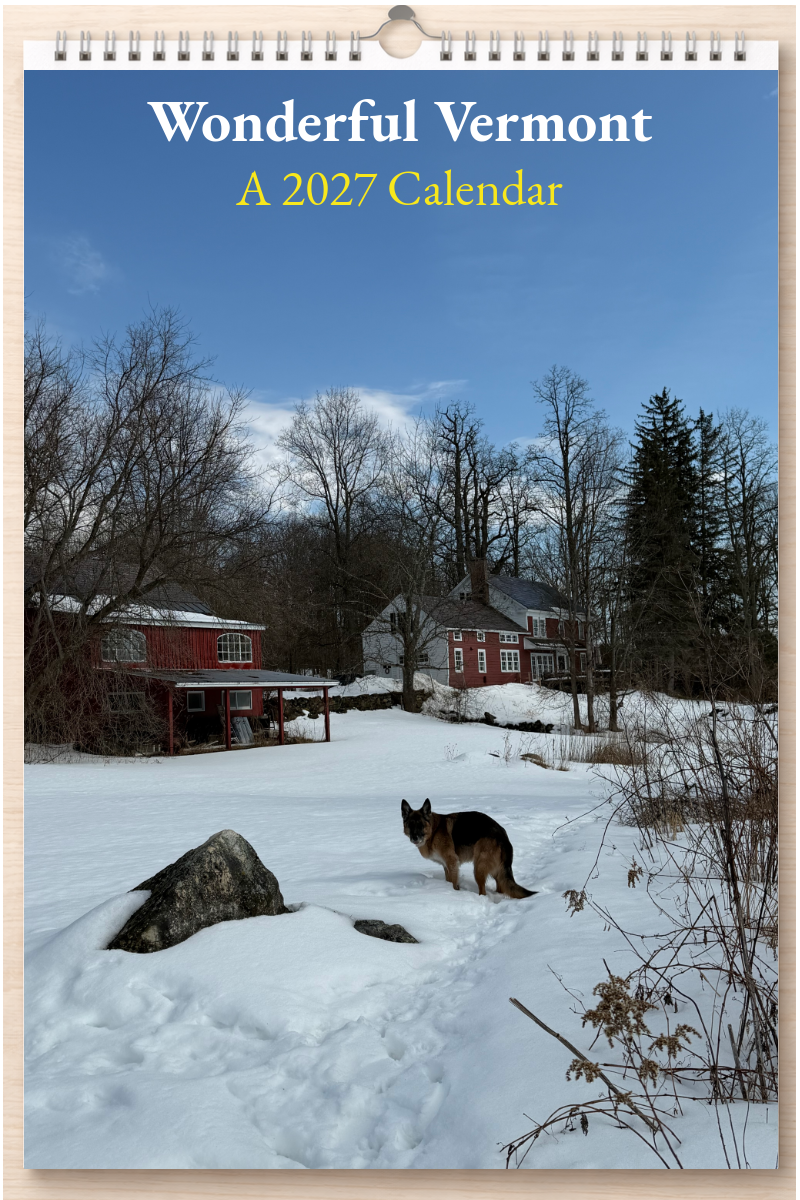 Wonderful Vermont: A 2027 Calendar