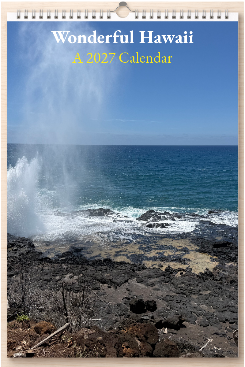 Wonderful Hawaii: A 2027 Calendar