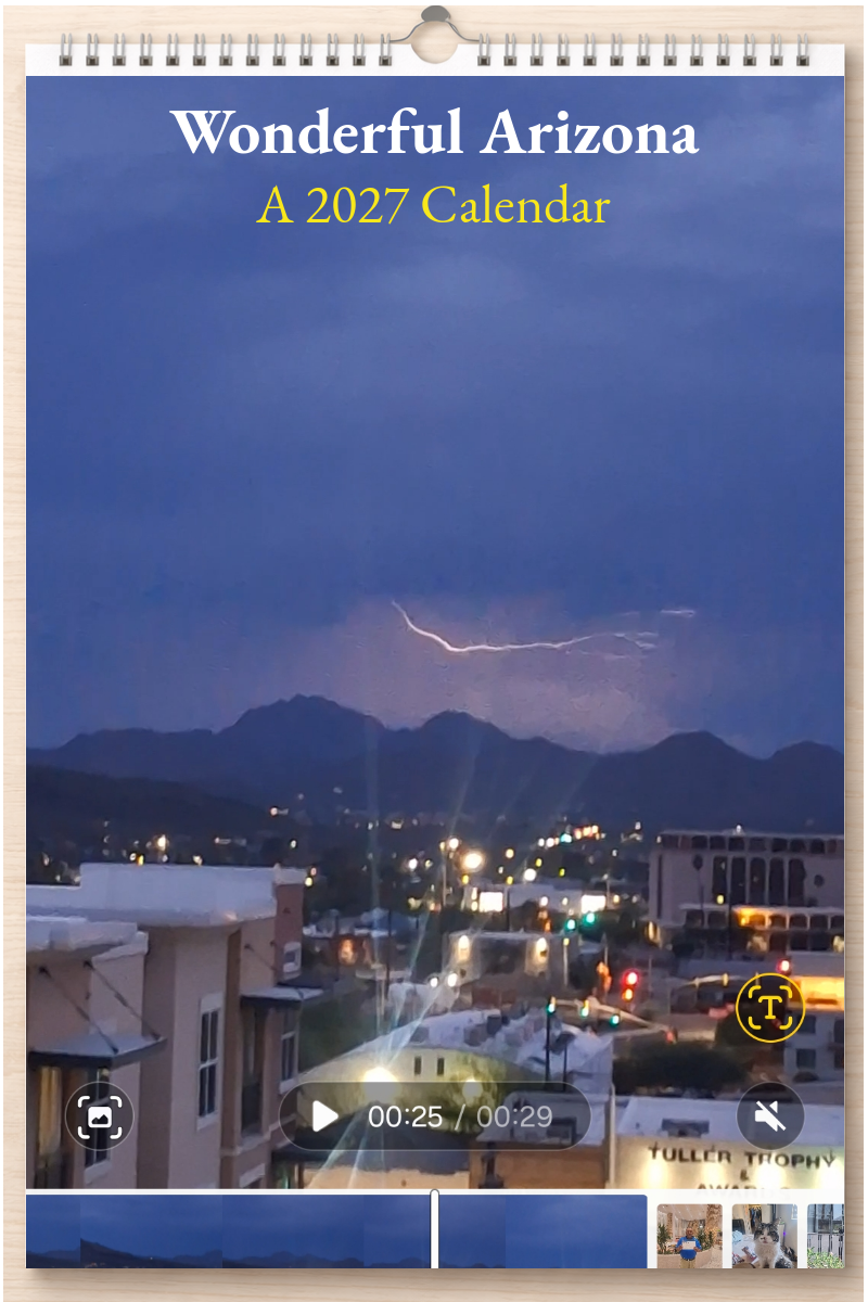 Wonderful Arizona: A 2027 Calendar