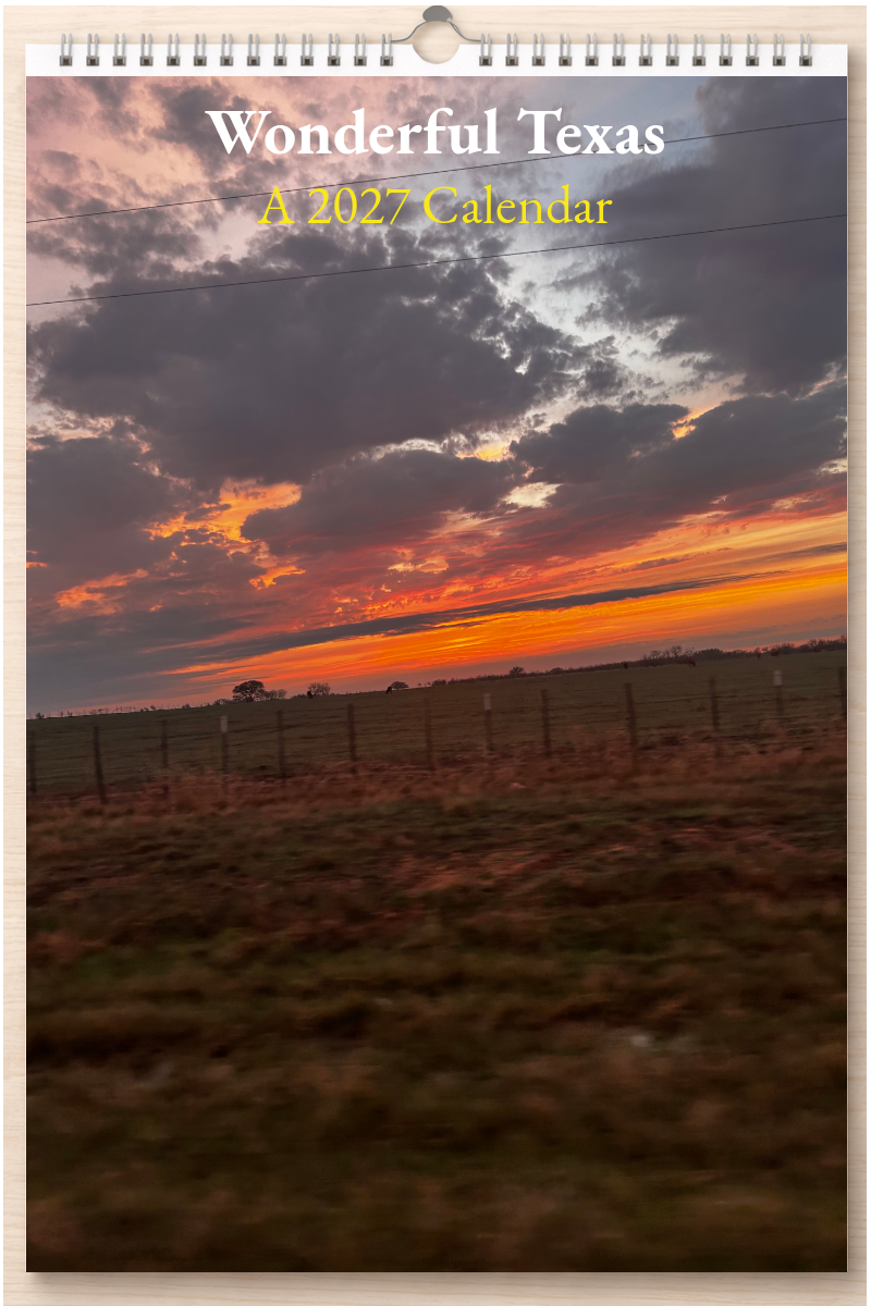 Wonderful Texas: A 2027 Calendar