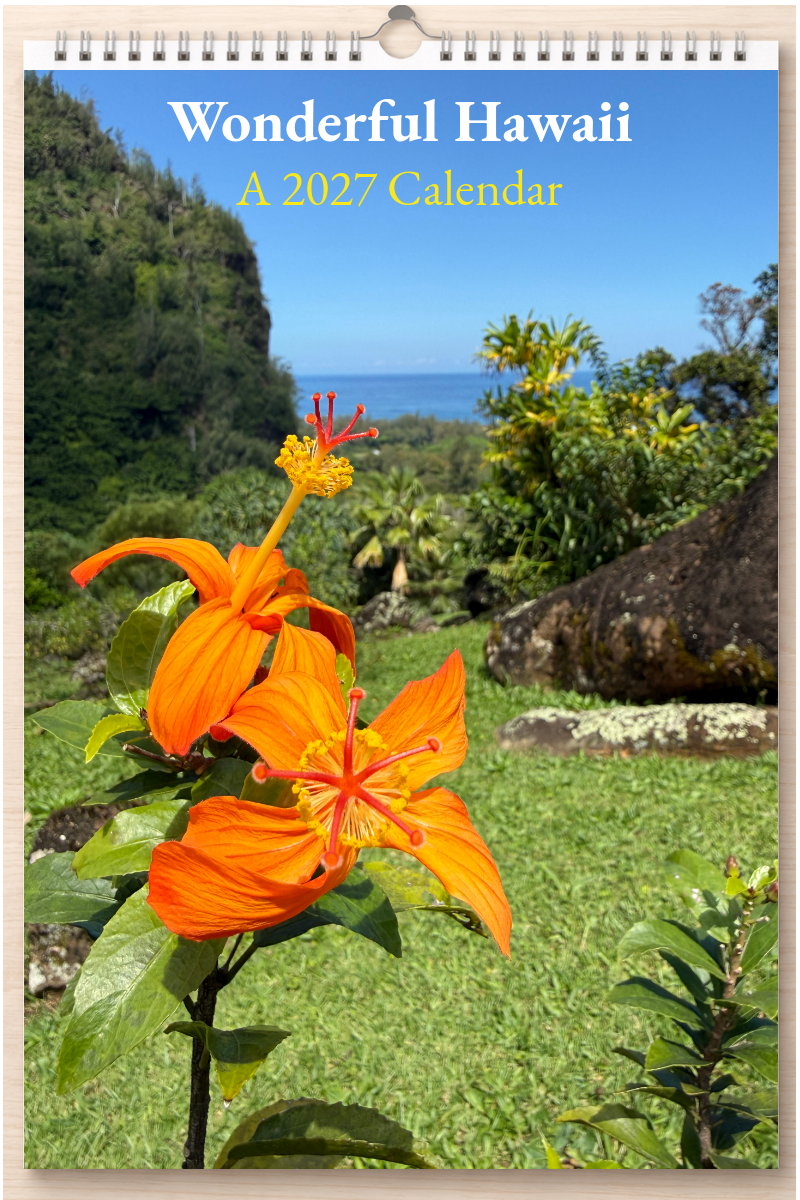 Wonderful Hawaii: A 2027 Calendar