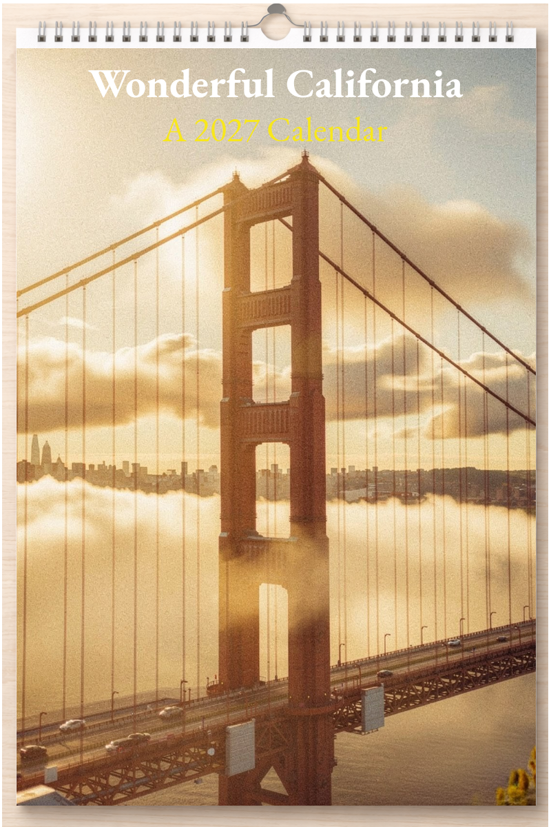 Wonderful California: A 2027 Calendar