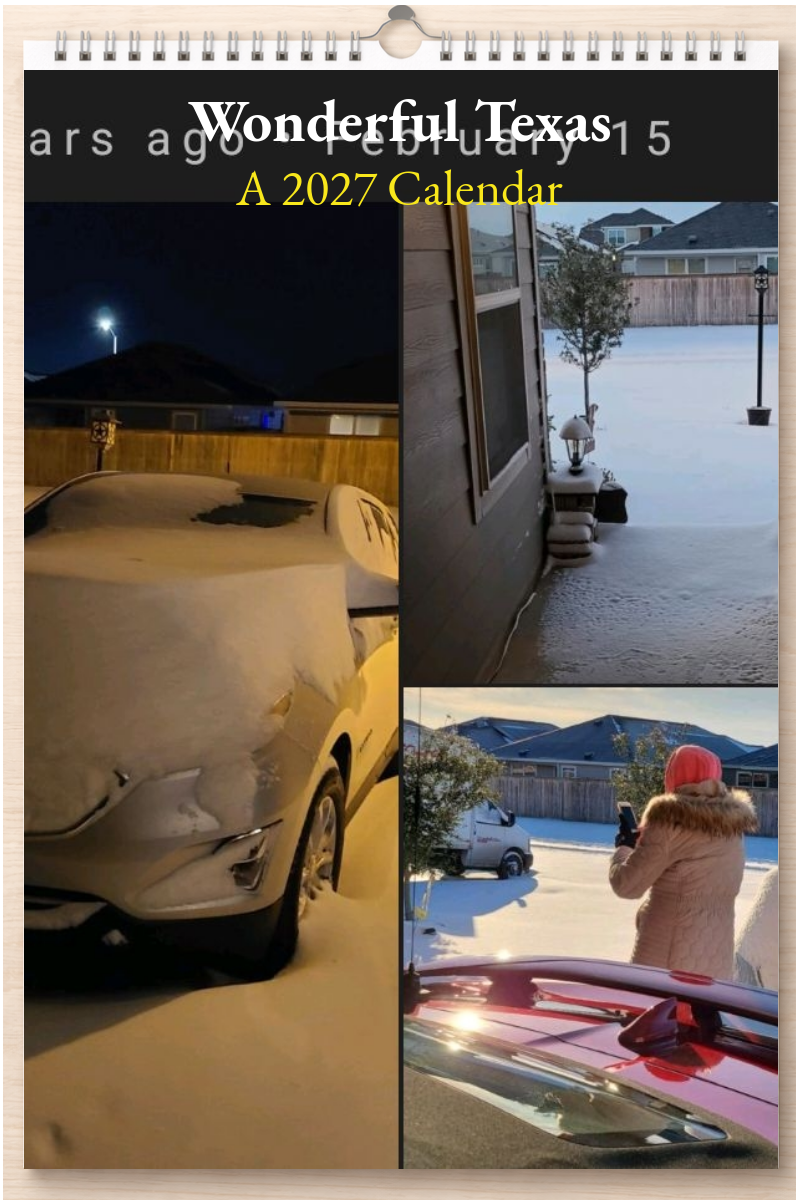 Wonderful Texas: A 2027 Calendar