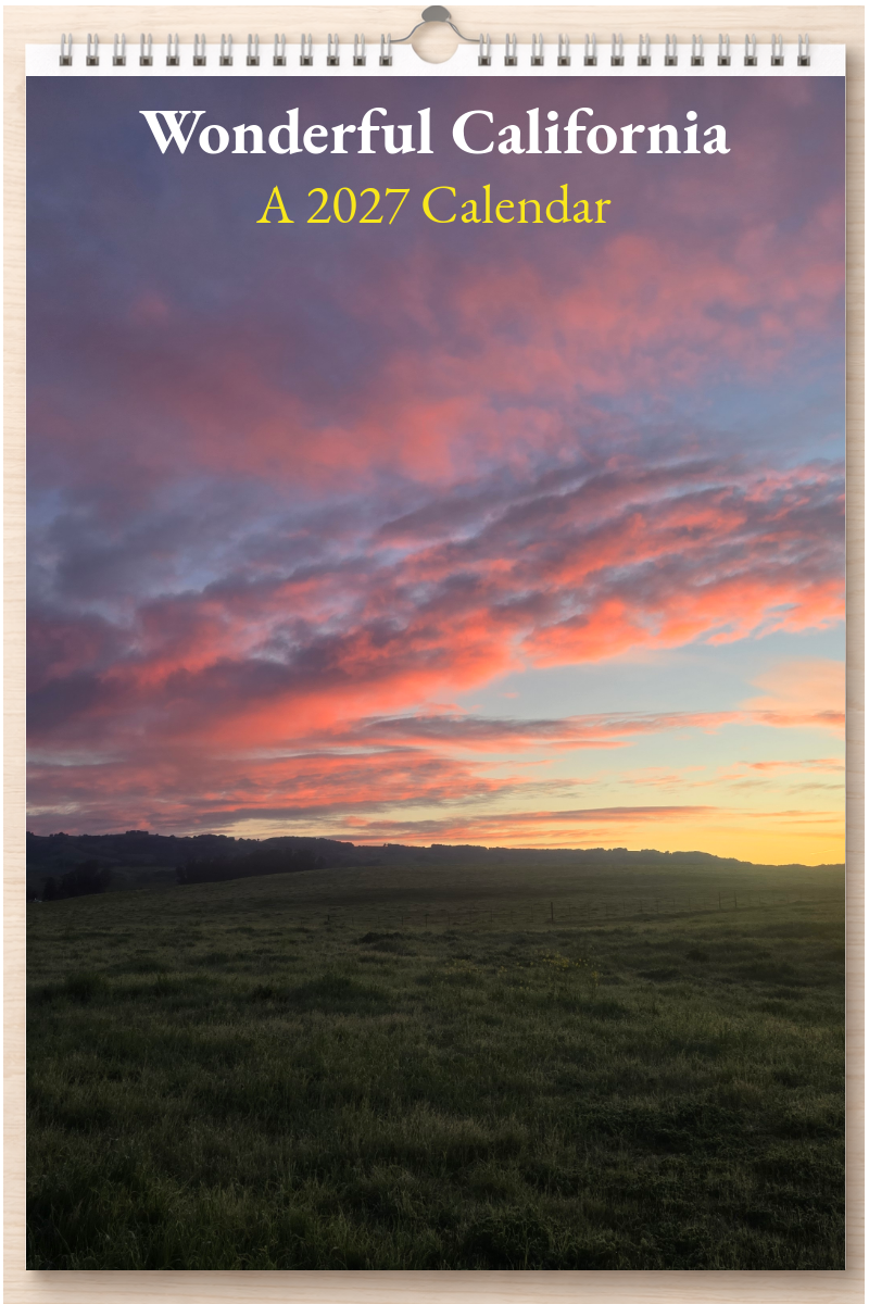 Wonderful California: A 2027 Calendar