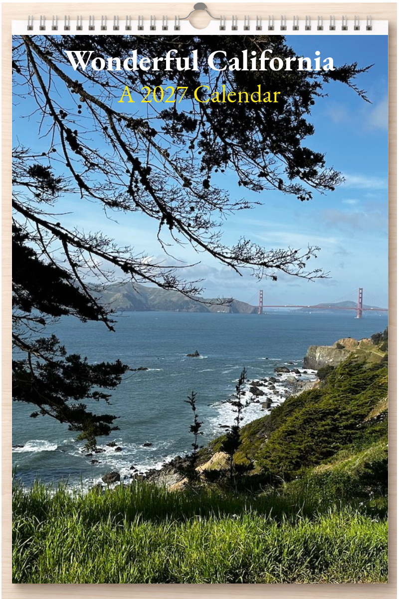 Wonderful California: A 2027 Calendar
