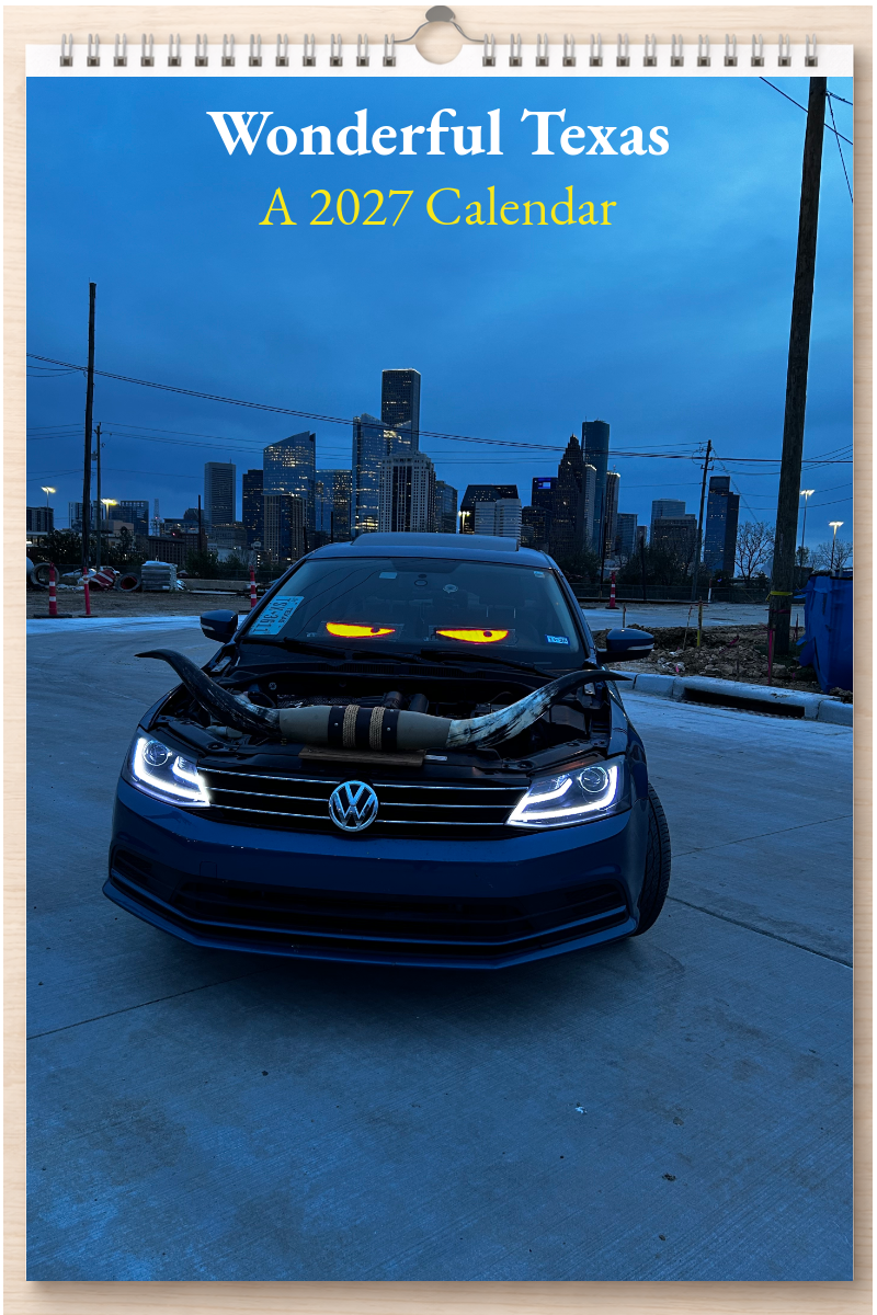 Wonderful Texas: A 2027 Calendar