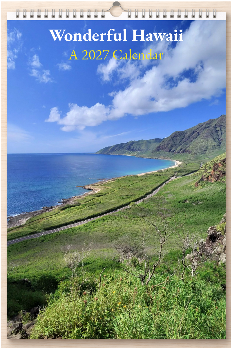 Wonderful Hawaii: A 2027 Calendar