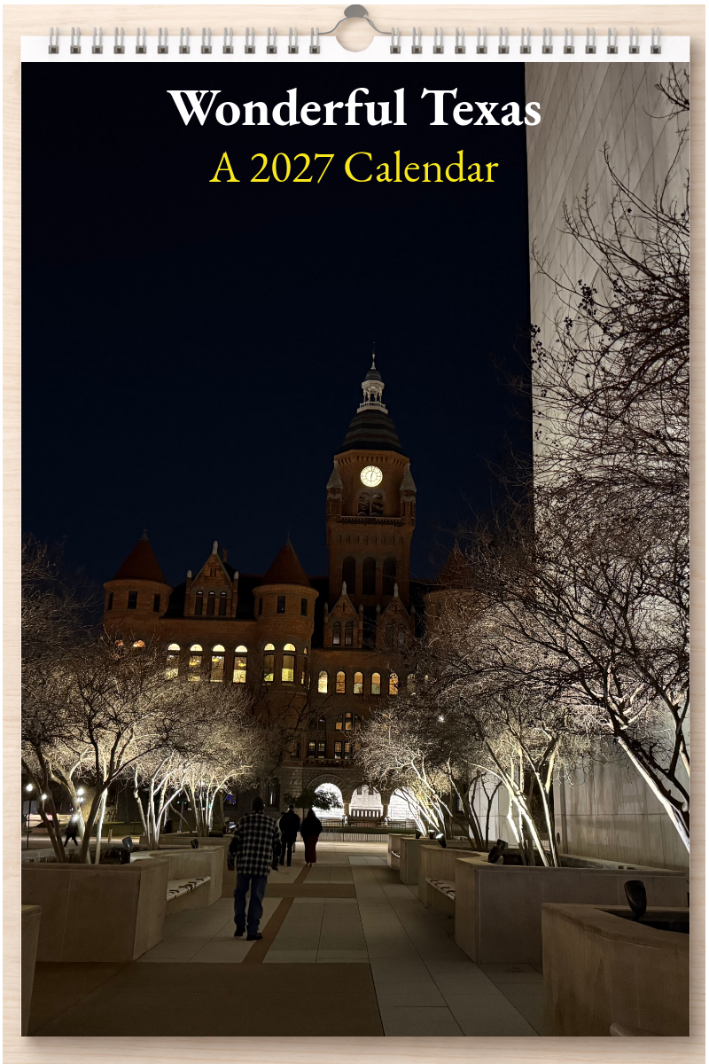 Wonderful Texas: A 2027 Calendar