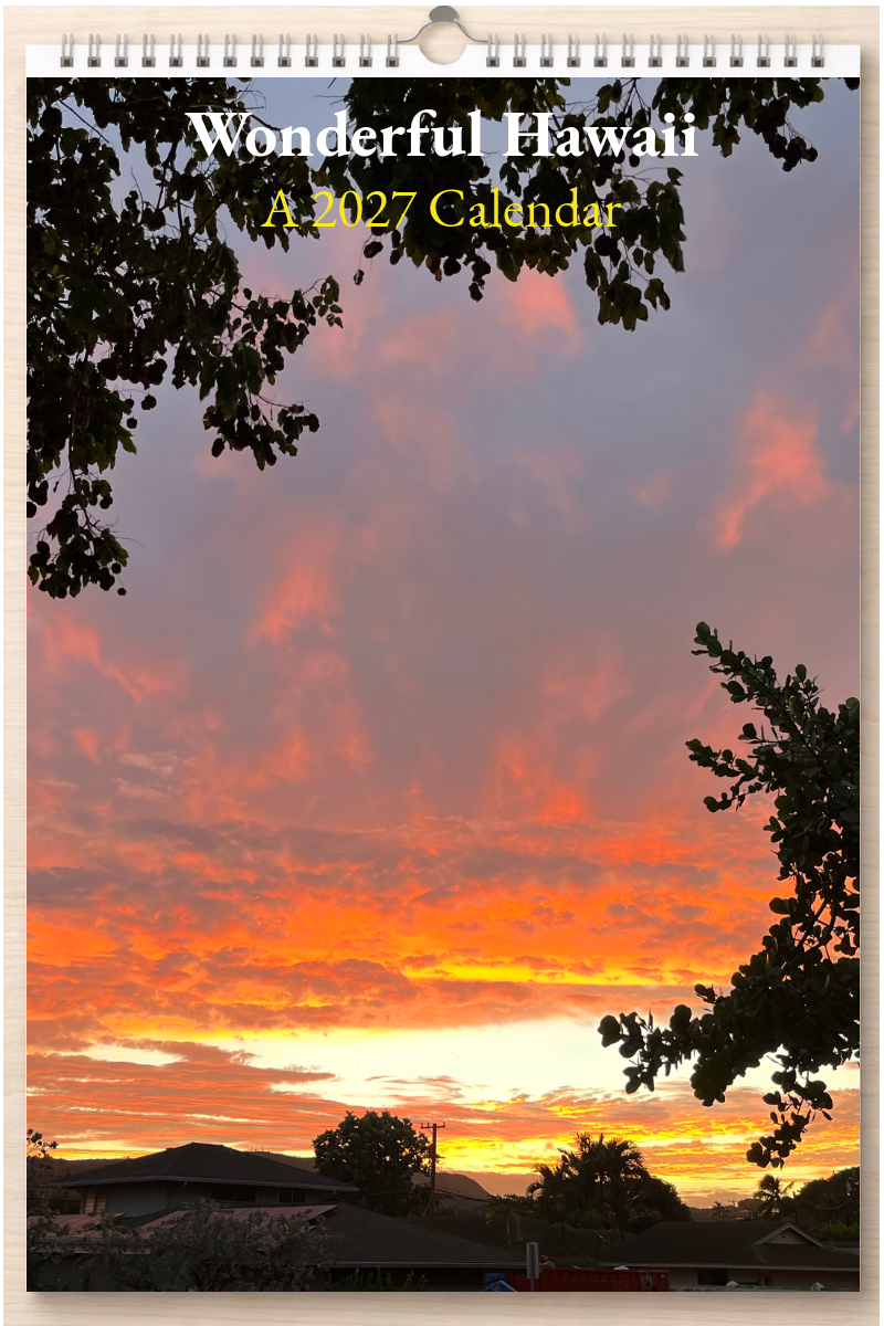 Wonderful Hawaii: A 2027 Calendar