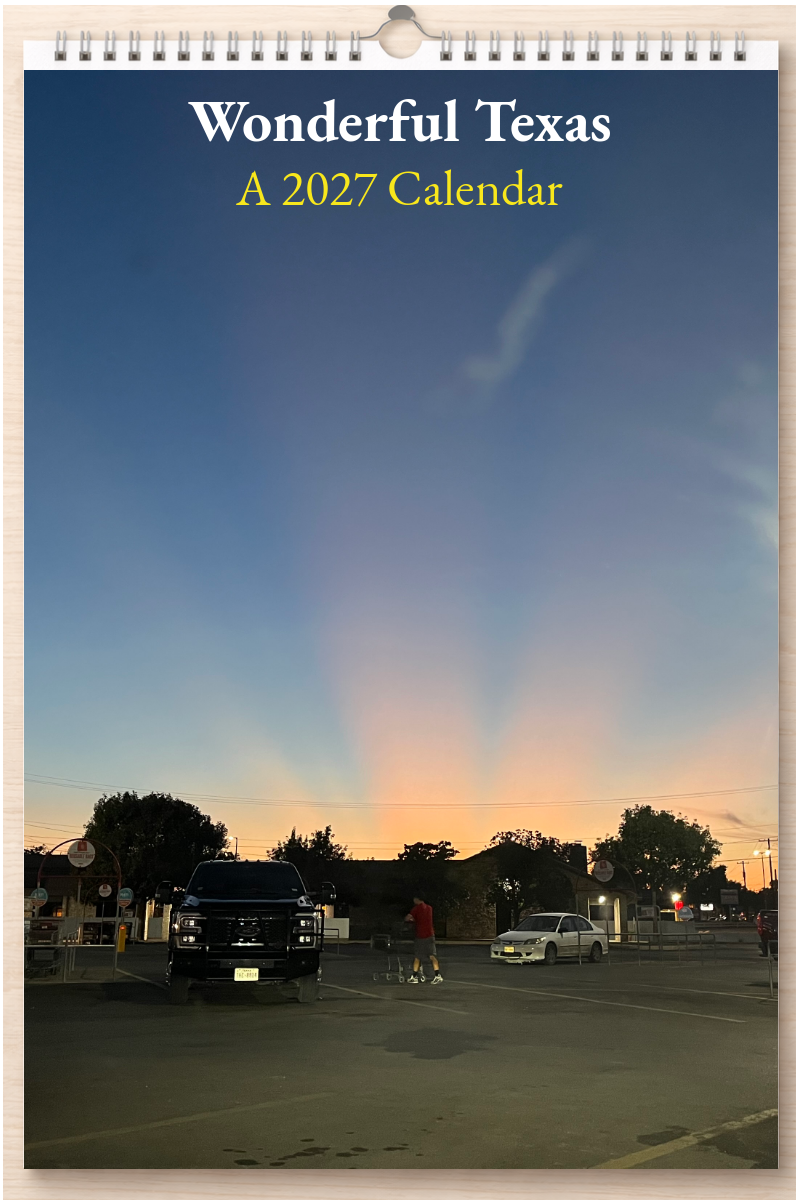 Wonderful Texas: A 2027 Calendar