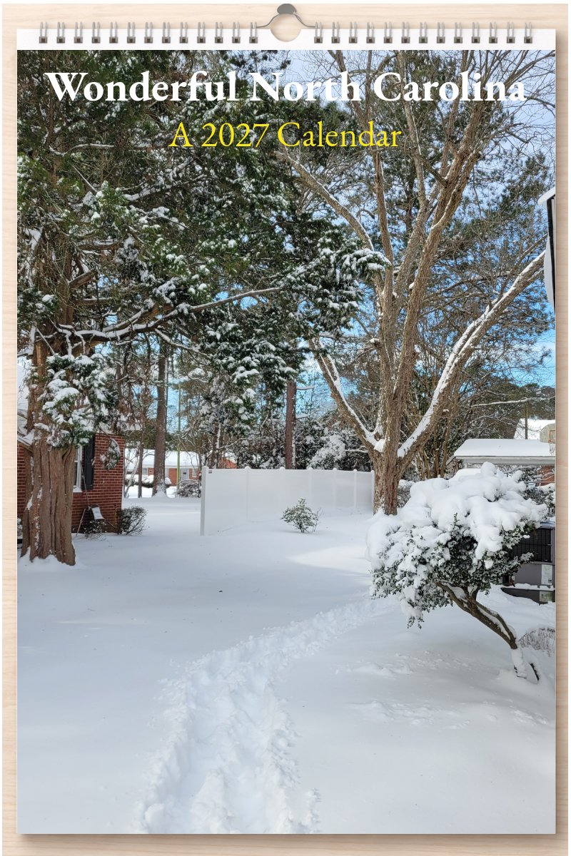 Wonderful North Carolina: A 2027 Calendar