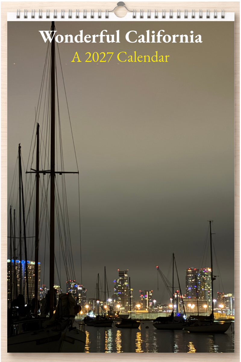 Wonderful California: A 2027 Calendar